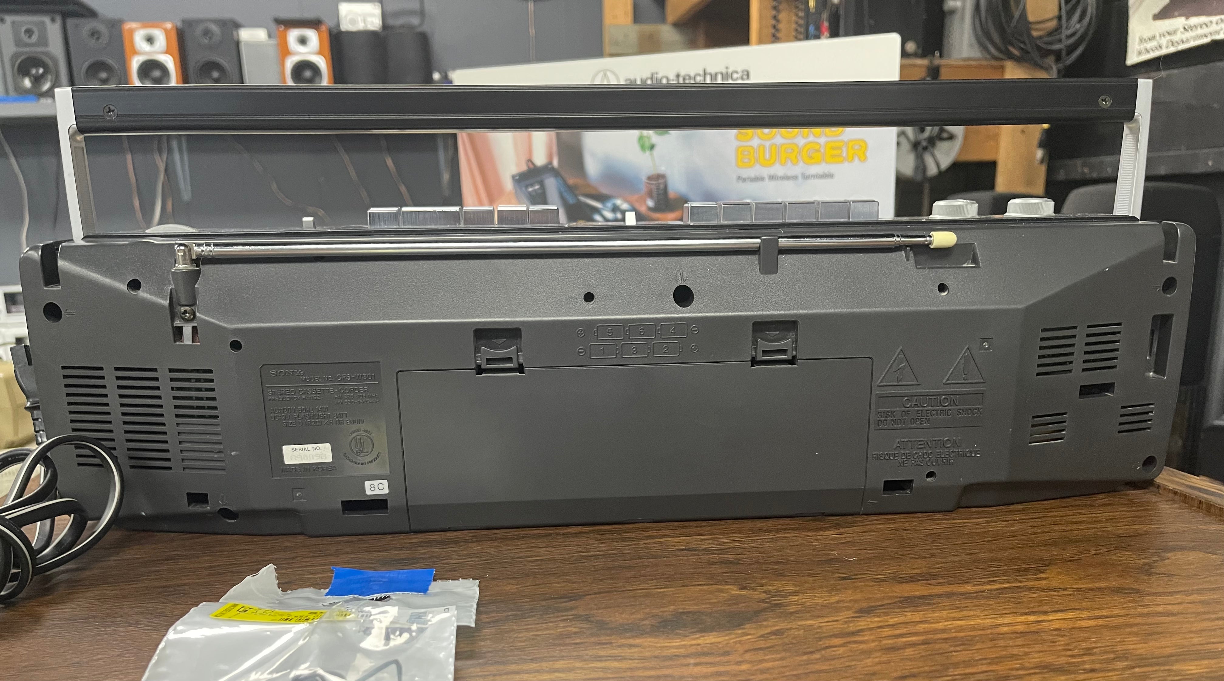 Sony CFS-W301 AM/FM Cassette Boombox