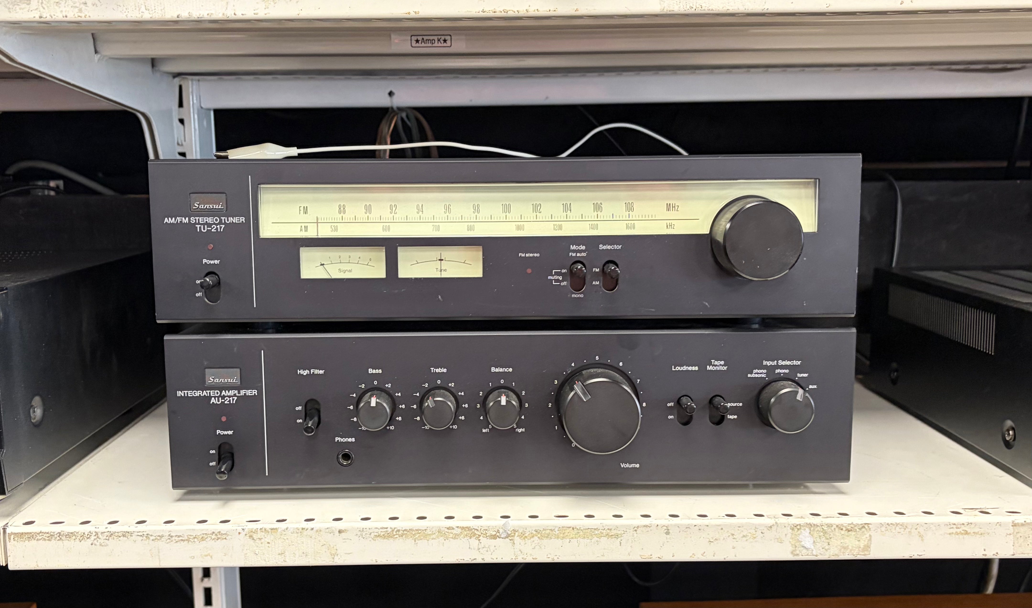 Sansui AU-217 Integrated Amp And TU-217 Tuner