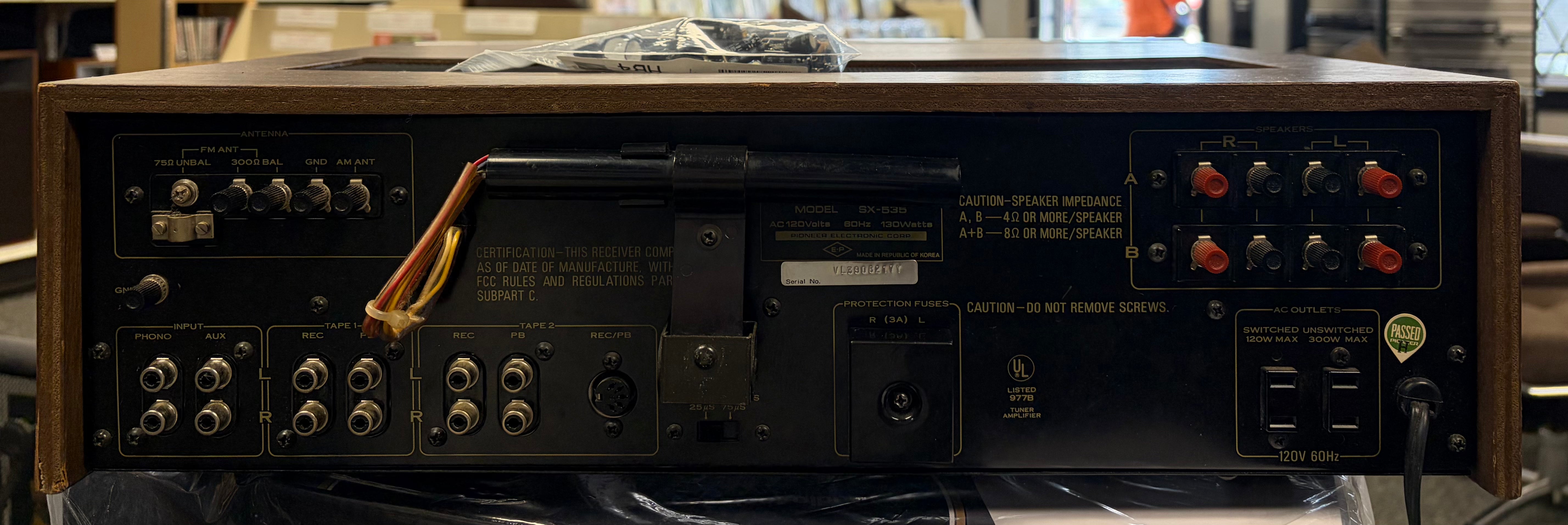 Pioneer SX-535 AM/FM Stereo Receiver
