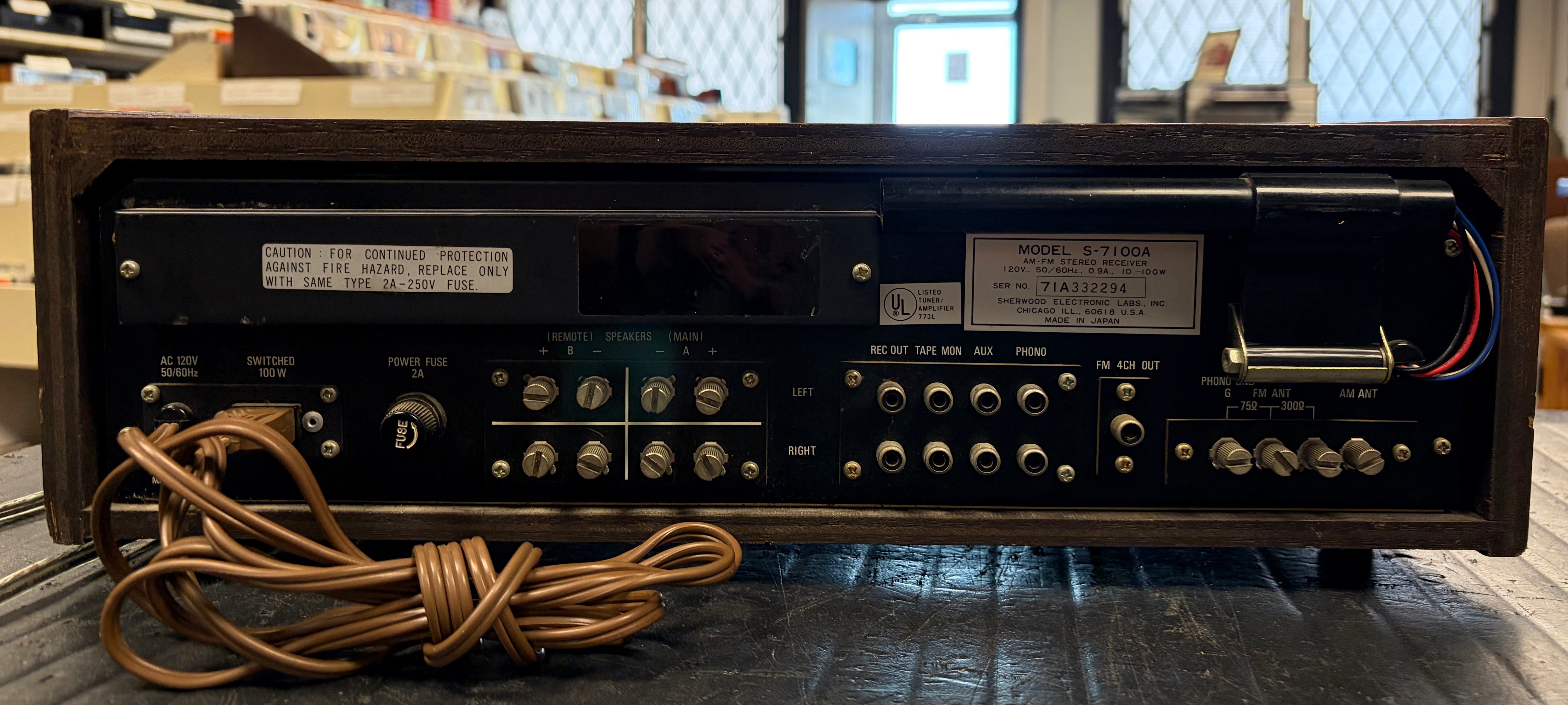 Sherwood S-7100A Stereo Receiver