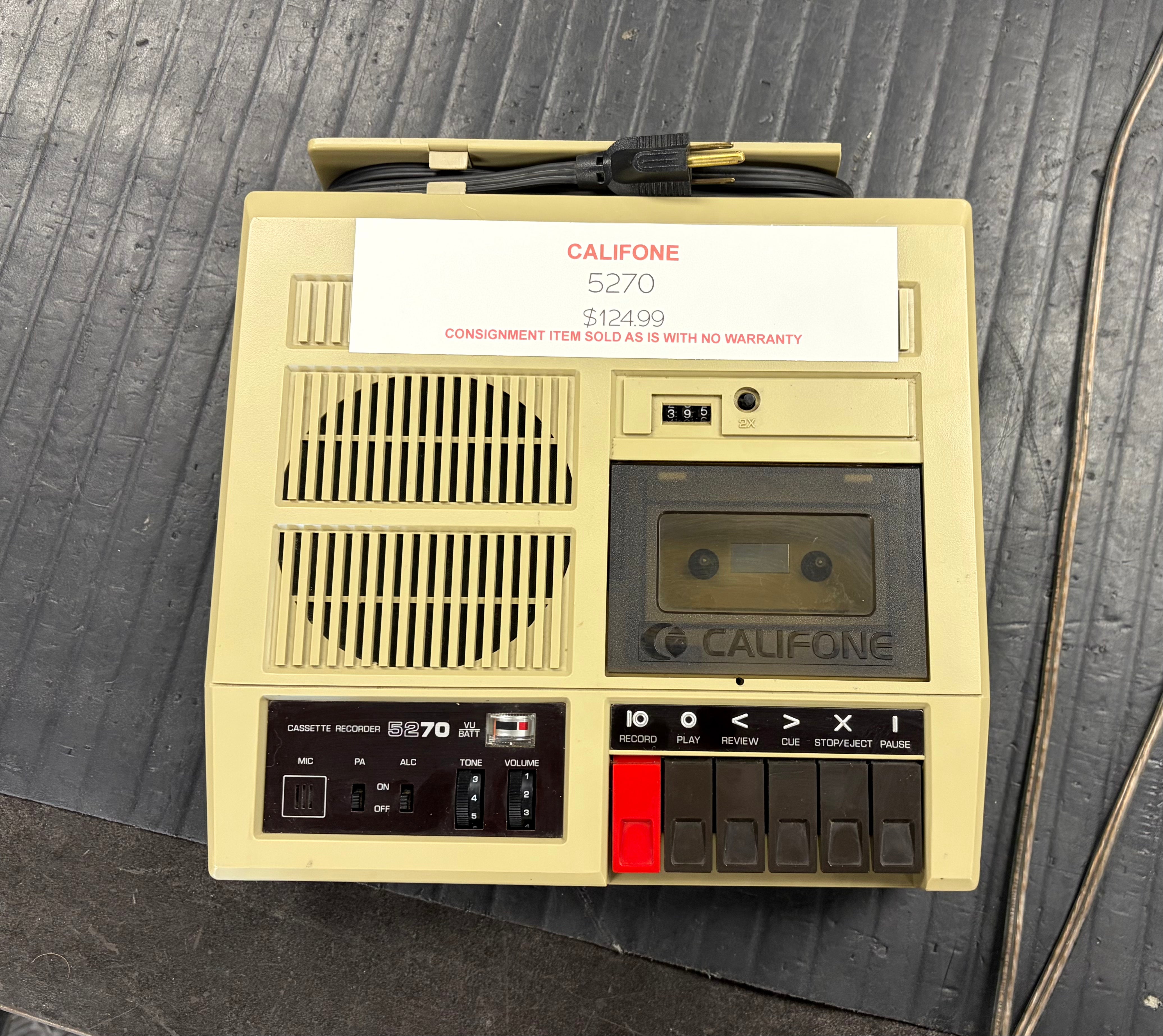 Califone 5270 Portable Cassette Player/Recorder