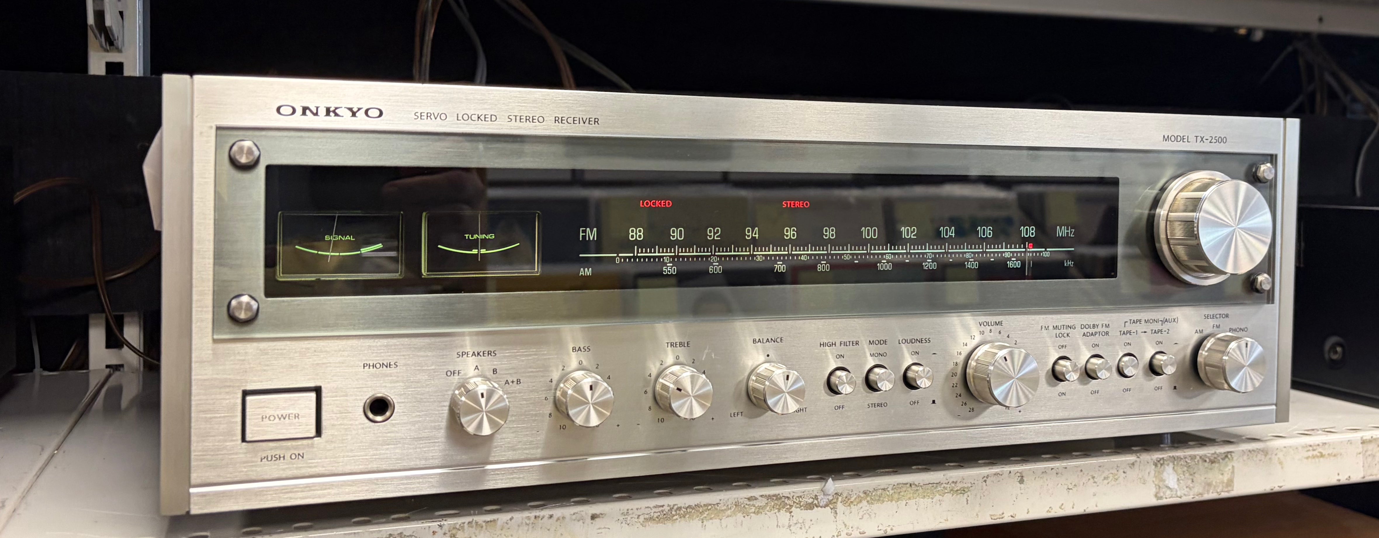 Onkyo Model TX-2500 Servo Locked Stereo Receiver