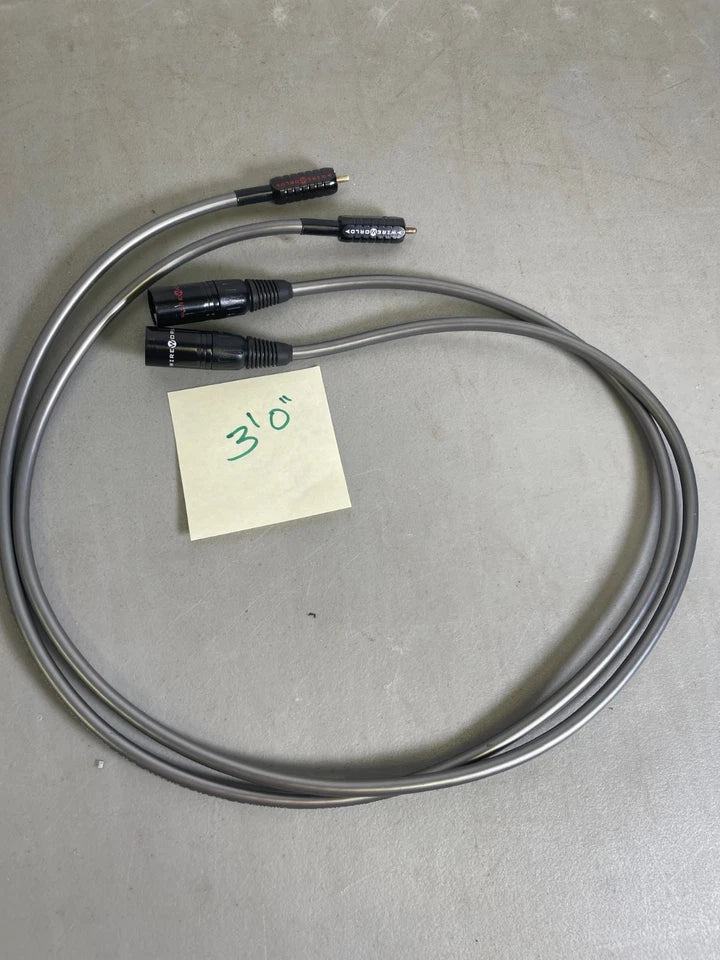 Wireworld Equinox 7 XLR Balanced To Analog RCA Unbalanced 3'