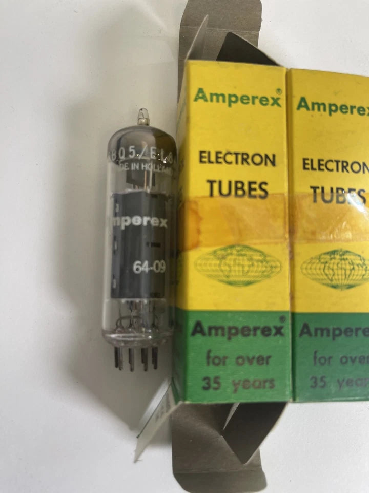 MATCHED PAIR of Amperex 6BQ5 / EL84 Output tubes.&nbsp;